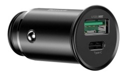 Автомобильное зарядное устройство Baseus Circular Metal PPS Quick Charger Car Charger 30W