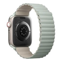 Ремешок Uniq Revix reversible Magnetic для Apple Watch 42-44-45-49 мм, шалфей/бежевый