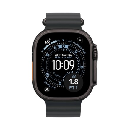Часы Apple Watch Ultra 3, 49 mm, Ocean Band (черный/черный)