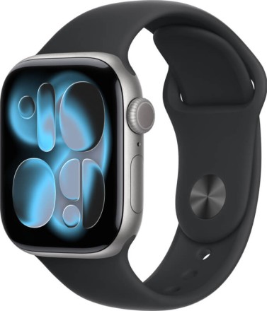 Часы Apple Watch Series 11, 46 mm, Sport Band (черный), размер M/L