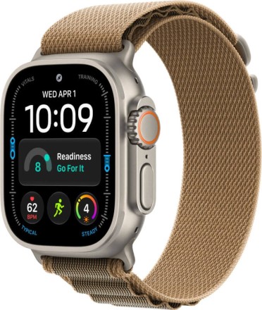 Умные часы Apple Watch Ultra 4, GPS+Cellular, 49 mm, Alpine Loop (титановый бежевый/песочный), размер M