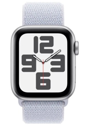 Часы Apple Watch SE 2, 44 мм ремешок Sport Loop (серебристый)