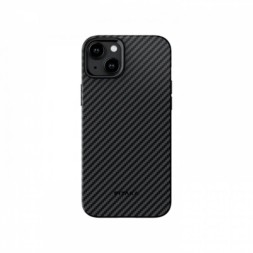 Чехол для iPhone 15 Pitaka MagEZ Pro 4 кевлар (черно-серый)