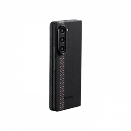 Чехол для Samsung Galaxy Z Fold5 Pitaka Fusion Weaving Air Case Rhapsody кевлар (черно-серый)